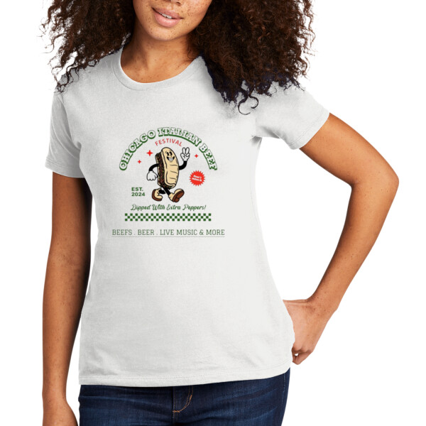 Italian Beef Festival - Women's Premium Cotton Boyfriend T-Shirt Thumbnail